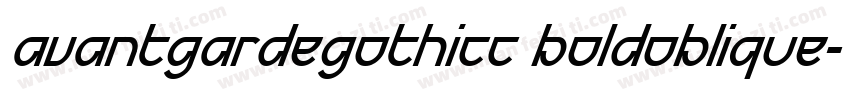 avantgardegothicc boldoblique字体转换